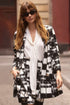 Joseph Ribkoff Jacquard-Jacke in A-Linie mit Karomuster